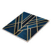 Carreau Carrelage en céramique - Art Déco Blue Gold (Côté)