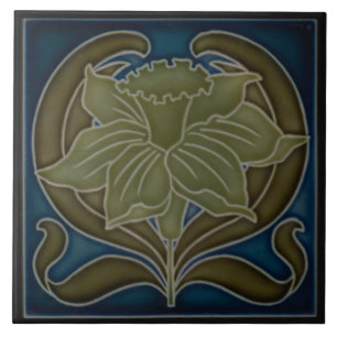 Carreau Carrelage en céramique - Art Nouveau Daffodique un