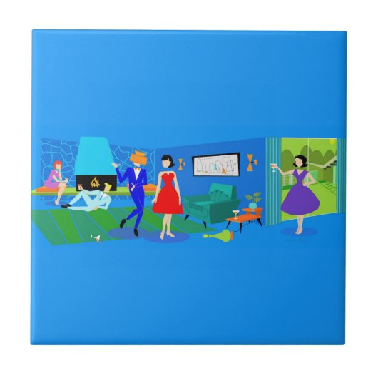 Carreau Carrelage en céramique Atomic Palm Springs (Devant)