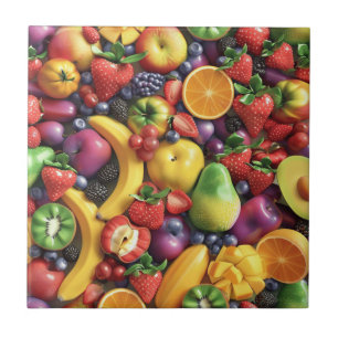 Carreau Carrelage en céramique aux fruits mélangés