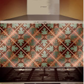 Carreau Carrelage en céramique avec quatre feuilles d'érab