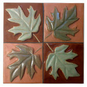 Carreau Carrelage en céramique avec quatre feuilles d'érab (Devant)