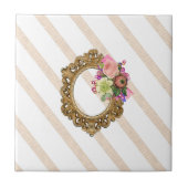 Carreau Carrelage en céramique Bbeige & blanc Grille Vinta (Devant)