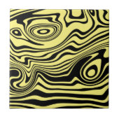 Carreau Carrelage en céramique Black Yellow Waves - Choisi (Devant)