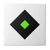 Carreau Carrelage en céramique blanche, petit (4,25 po x 4 (Devant)