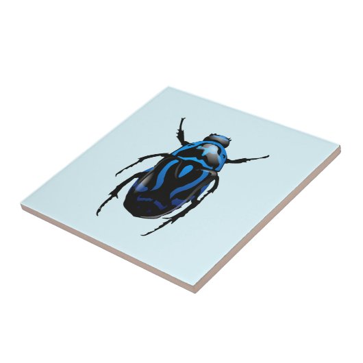 Carreau Carrelage en céramique bleu Beetle - Choisir les c (Côté)