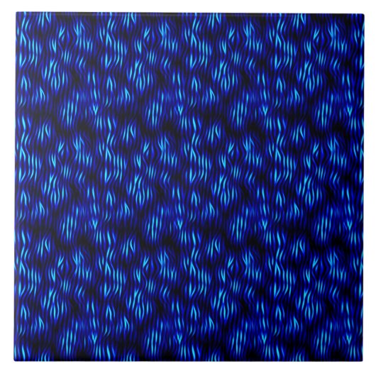 Carreau Carrelage en céramique bleu chatoyant 6" X 6" (Devant)