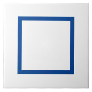Carreau Carrelage en céramique bleu et blanc - (2)