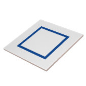 Carreau Carrelage en céramique bleu et blanc - (2) (Côté)