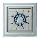 Carreau Carrelage en céramique bleu marine (Devant)