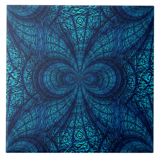 Carreau Carrelage en céramique bleu Turquoise (Devant)