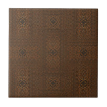 Carrelage en céramique Brown tissé Motif
