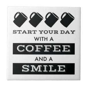 Carreau Carrelage en céramique café et sourire
