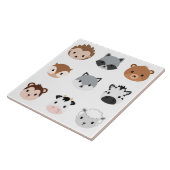 Carreau Carrelage en céramique - Chefs d'animaux 2 (Côté)