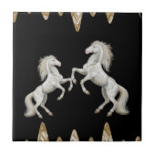 Carreau Carrelage en céramique Chevaux blancs Black Gold (Devant)