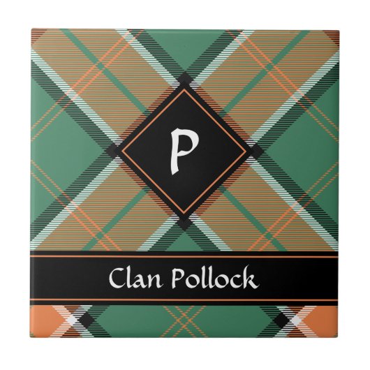 Carreau Carrelage en céramique Clan Pollock Tartan (Devant)