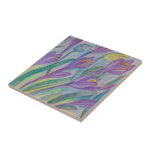 Carreau Carrelage en céramique Crocus de printemps Abstrai (Côté)