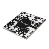 Carreau Carrelage en céramique Damask Monogramme (Côté)