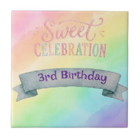 Carrelage en céramique d'anniversaire Candyland ar