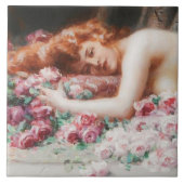 Carreau Carrelage en céramique d'art victorien (Devant)