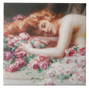 Carreau Carrelage en céramique d'art victorien