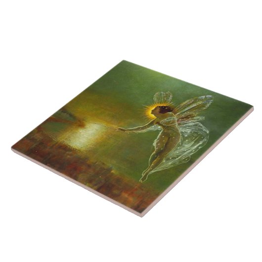 Carreau Carrelage en céramique d'art victorien (Côté)