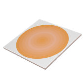 Carreau Carrelage en céramique de cercles orange flou (Côté)