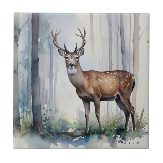 Carreau Carrelage en céramique de Forest Deer (Devant)