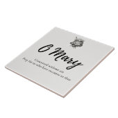 Carreau Carrelage en céramique de la prière de la Médaille (Côté)