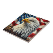 Carreau Carrelage en céramique de l'aigle patriotique (Côté)