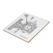 Carreau Carrelage en céramique de Marshall Field (Côté)