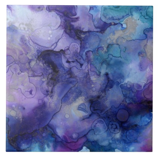 Carreau Carrelage en céramique de peinture de Swirl (Devant)