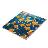 Carreau Carrelage en céramique de poisson doré (Côté)