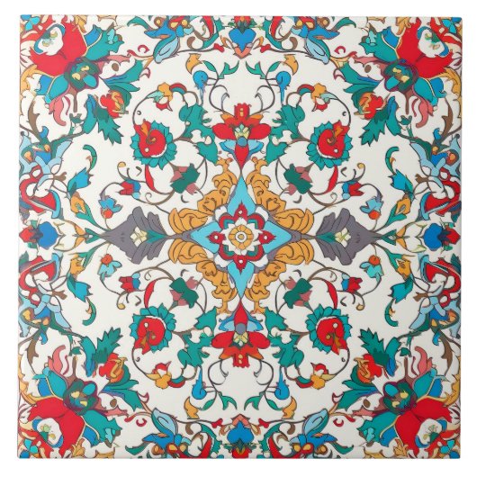 Carreau Carrelage en céramique de style Azulejo. (Devant)