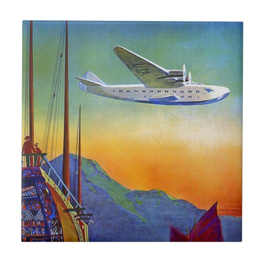 Carreau Carrelage en céramique de voyage Transpacifique vi (Devant)