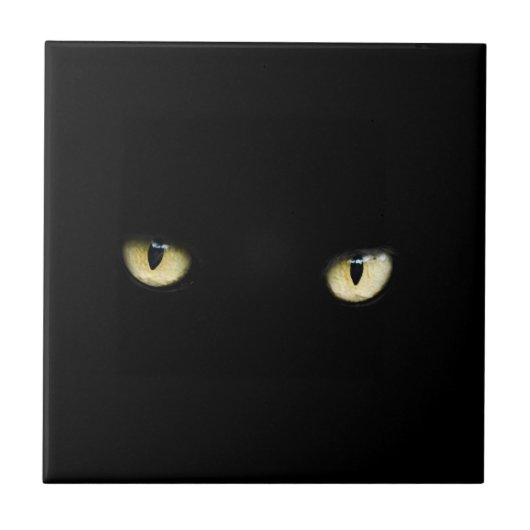 Carreau Carrelage en céramique décoratif des yeux de chat (Devant)