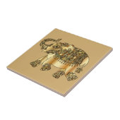 Carreau Carrelage en céramique d'éléphant d'or (Côté)
