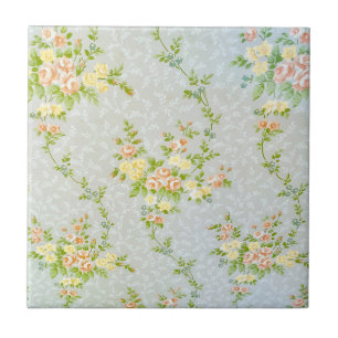 Carreau Carrelage en céramique des Roses et vignes victori