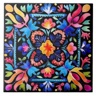 Carreau Carrelage en céramique design Fleur Mexicaine
