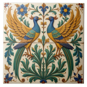 Carreau Carrelage en céramique Dessous de verre Peacocks e