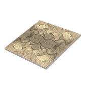 Carreau Carrelage en céramique dorée (Côté)