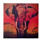 Carreau Carrelage en céramique Elephant Leader - peinture (Devant)