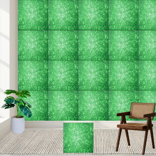 Carreau Carrelage en céramique Emerald Green Parties scint