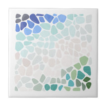 Carrelage en céramique en verre de mer coloré