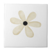 Carreau Carrelage en céramique Fleur beige Floral (Devant)