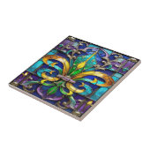 Carreau Carrelage en céramique Fleur de Lis (Côté)