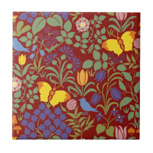 Carreau Carrelage en céramique Fleur sauvage de Voysey
