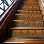 Carreau Carrelage en céramique fleurie