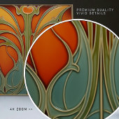 Carreau Carrelage en céramique fleurie