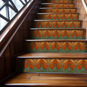 Carreau Carrelage en céramique fleurie